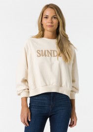 SUDADERA CON TEXTO FRONTAL