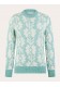 JERSEY DE FLORES COLOR VERDE MINT AMANDE LIGHT