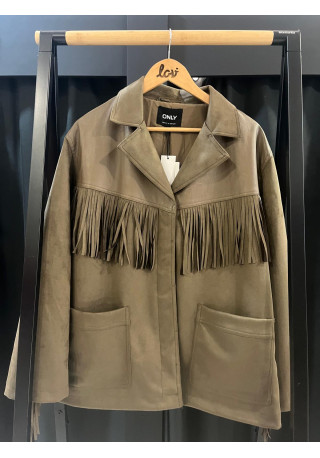 ONLFRANGE LIFE FAUXSUED FRING JACKET OTW